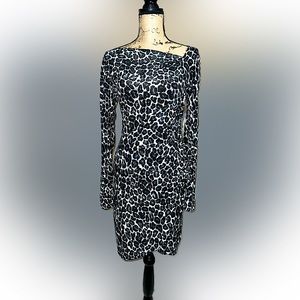 MICHAEL Michael Kors Cheetah Print | Long Sleeve | Side Zip | Mini Dress | Sz 4